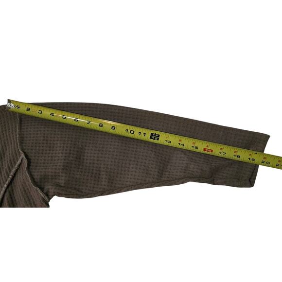 Bibi Mocha Brushed Waffle Top Size Small 3/4 Length Sleeves - Picture 12 of 12